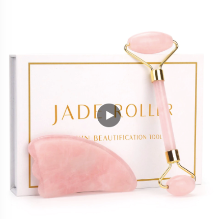 rose quartz face roller 